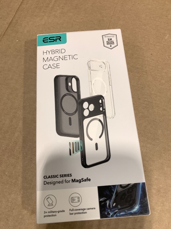 Photo 1 of ESR for iPhone 17 Case, Camera Control Cover, Compatible with MagSafe, Shockproof Military-Grade Protection, Magnetic Phone Case for iPhone 17, Classic Hybrid Case, Clear