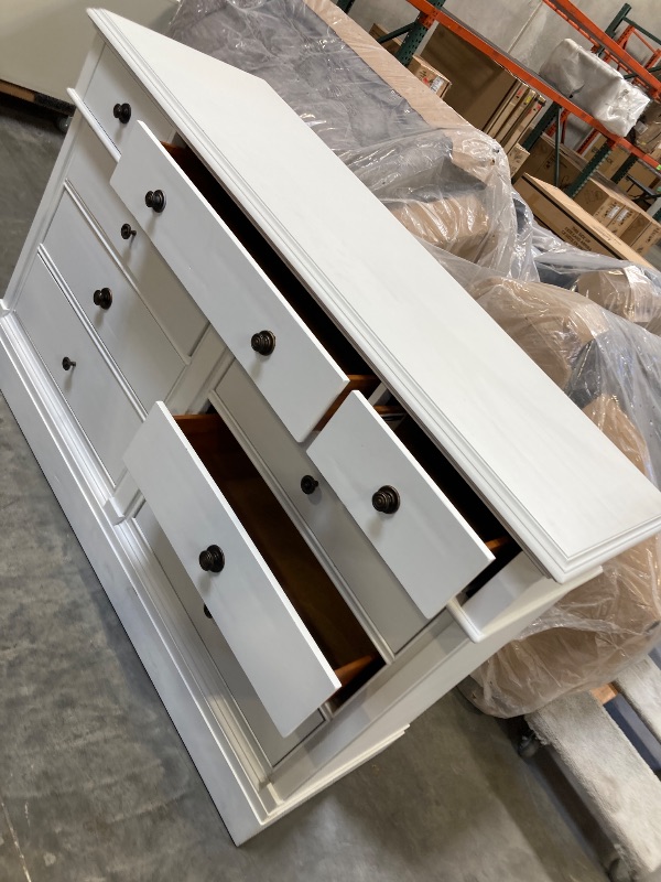 Photo 1 of MODERN FARMHOUSE DRESSER 9 DRAWER WITH 2 NIGHT STANDS -----ITEMS ARE VERY HEAVY----QUALITY MATERIAL DRESSERS ---- PLEASE BRING TRUCK UPON PICK UP ITEMS ARE XL----IN VERY GOOD CONDITION