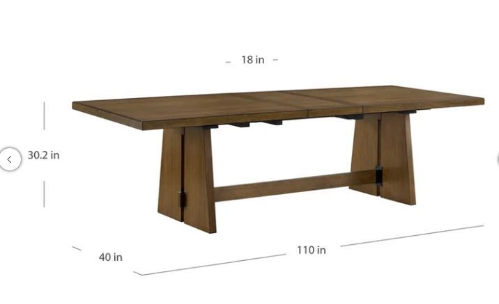 Photo 1 of Thomasville Kayde 92-110" Wood Dining Table------PLEASE BRING TRUCK UPON PICK UP ITEM IS XL ------
