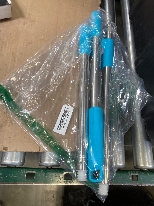 Photo 1 of RinseWise Spin Mop Replacement Handle Only, 3-Section Stainless Steel Pole with 35/49/61 in Length Options, Fits All Tsmine FunClean Models, Not Universal, No Mop Head, Base or Bucket- Blue