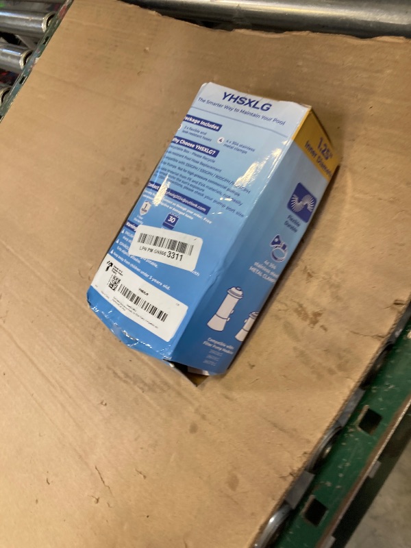 Photo 1 of Pool Hoses for Above Ground Pools, 1.25 x 50 Inch Hose for Filter Pump, Compatible with Filter Pump 607, 637 (2 Hoses + 4 Metal Clamps)