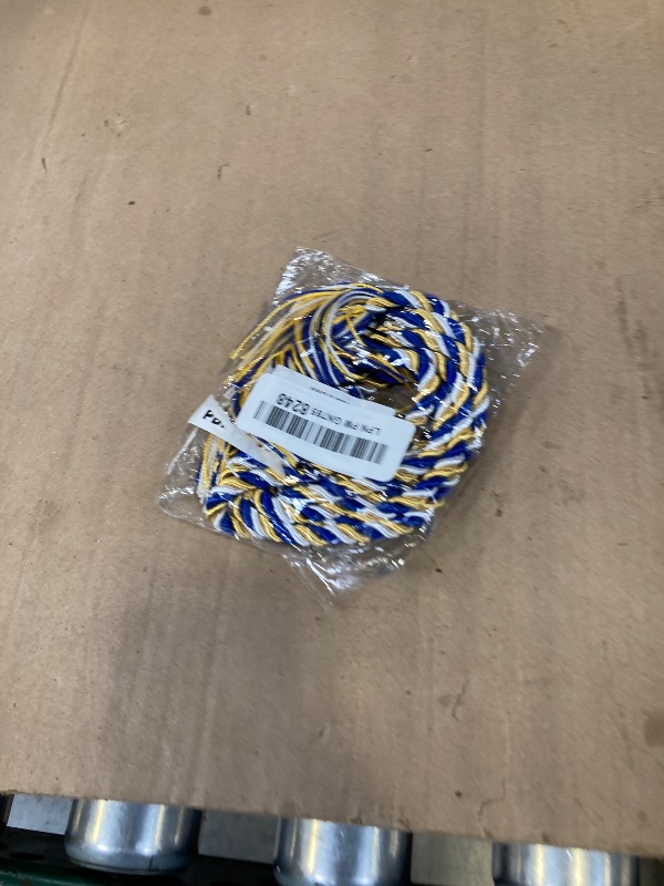 Photo 1 of GHGMAO Graduation Cords, Gold Blue and White Graduation Cord Rayon Braided Cords for 2026, 68" Long Polyester Yarn Honor Ropes with Tassels for Student Grad Decorations Party Ceremony