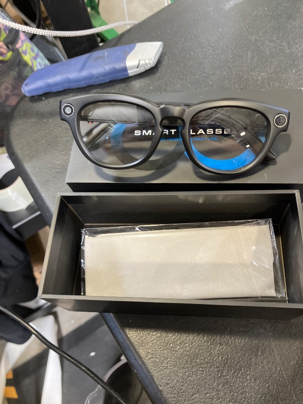 Photo 1 of NILUTO AI Smart Glasses with Camera and Bluetooth, 8MP 4K Video Audio Recording Glasses with Translation & Voice Control, IP67 Waterproof Smart Glasses for Business & Outdoor