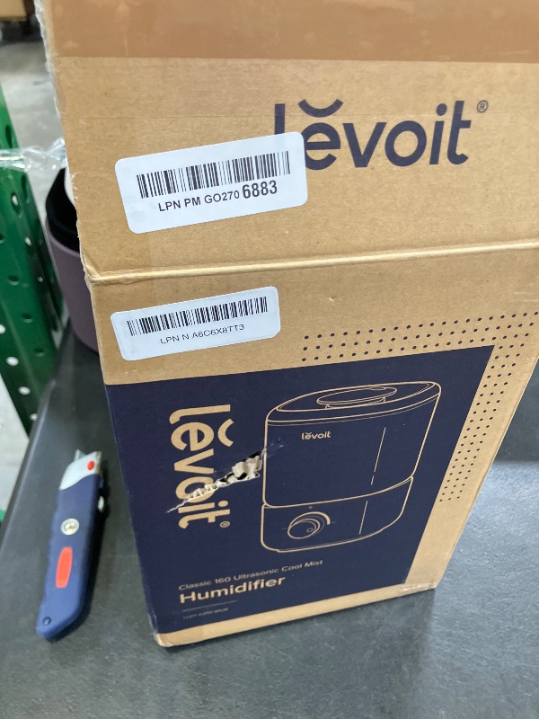 Photo 1 of LEVOIT Top Fill Humidifiers for Bedroom, 2.5L Tank for Large Room, Easy to Fill & Clean, 28dB Quiet Cool Mist Air Humidifier for Home Baby Nursery & Plants, Auto Shut-off for Safety, 25H