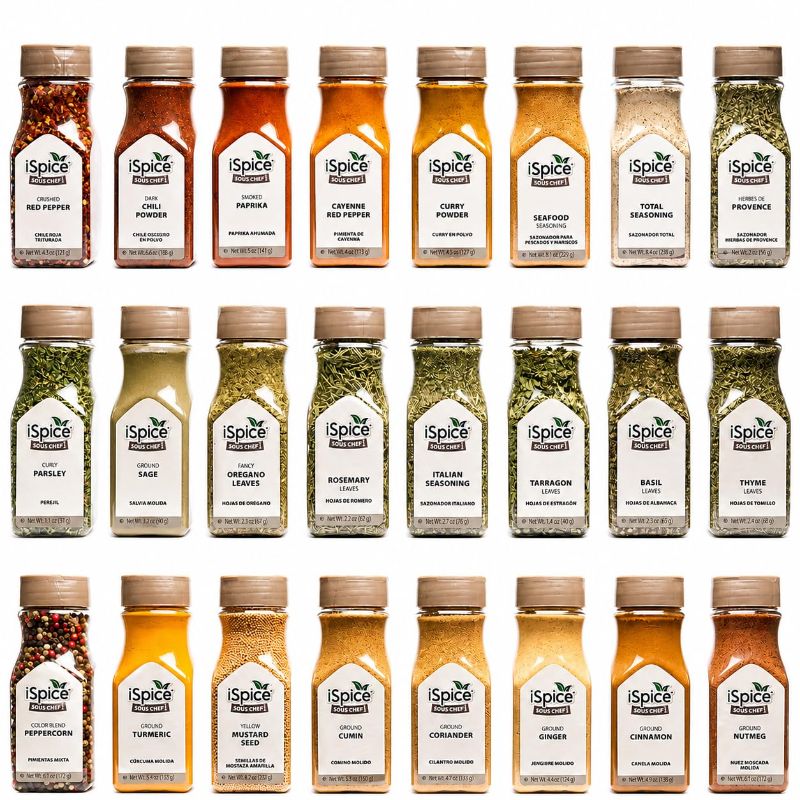 Photo 1 of iSpice Starter Spice Set- Seasonings for Cooking - 24 Pack Starter Spice Gift Set | Silk Road