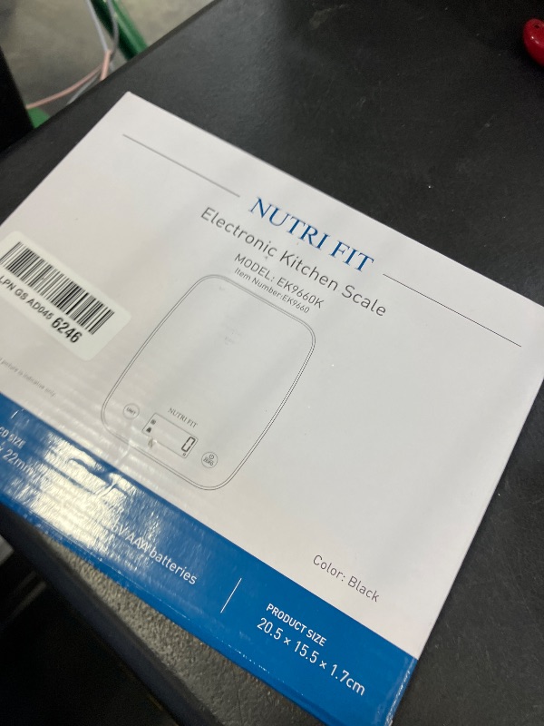 Photo 1 of NUTRI FIT Digital Food Scale, 11lb Kitchen Scale Digital Weight, Cooking Scale for Food Ounces and Grams, 4 Units with 0.1oz/1g Precision, LCD Display with Tare Function