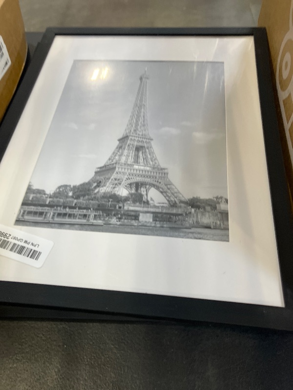 Photo 1 of upsimples 11x14 Picture Frame, Display Pictures 8x10 with Mat or 11x14 Without Mat, Wall Hanging Photo Frame, Black, 1 Pack