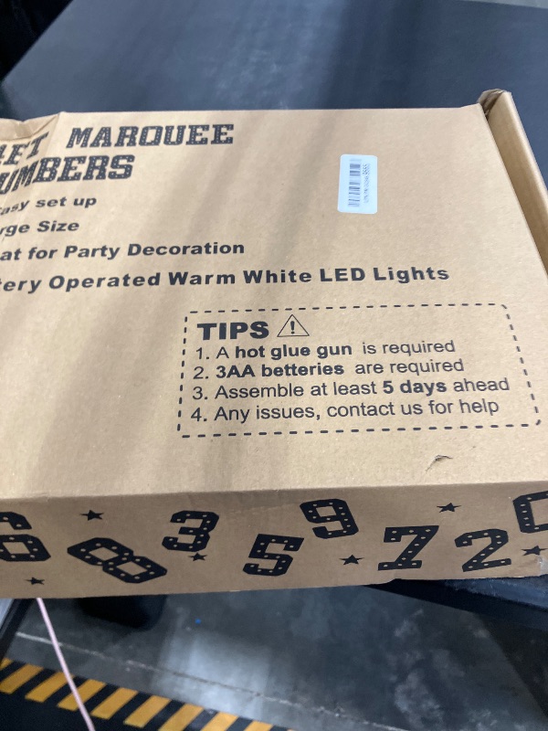 Photo 1 of Ledido 4FT Marquee Light Up Numbers 25, Marquee Numbers 4 Feet Tall for Birthday, Anniversary,Graduation Party Decorations,Big 25th Birthday Number for Party Decor,Cool White Large Lighted Number 25