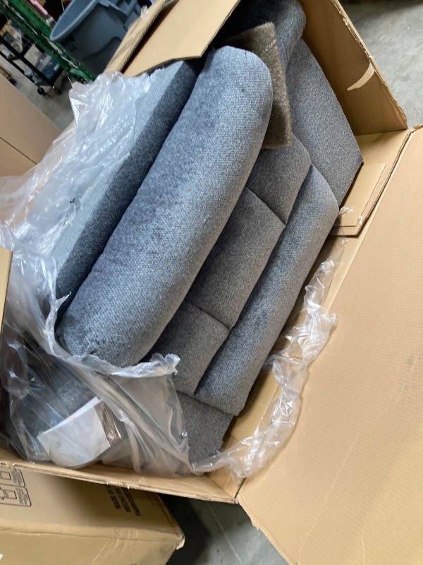 Photo 1 of Signature Design by Ashley Tip-Off Power Recliner with Adjustable Headrest, Attached Cushions, Fabric Upholstery, USB Port, 52" W x 42" D x 45" H, Gray------PLEASE BRING TRUCK UPON PICK UP ITEM IS XL -------FACTORY SEALED 
