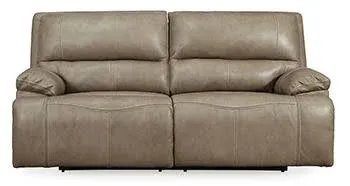 Photo 1 of Signature Design by Ashley Ricmen Leather Adjustable 2 Seat Power Reclining Sofa with USB Charging, Light Brown----FACTORY SEALED -----PLEASE BRING TRUCK UPON PICK UP ITEM IS XL
