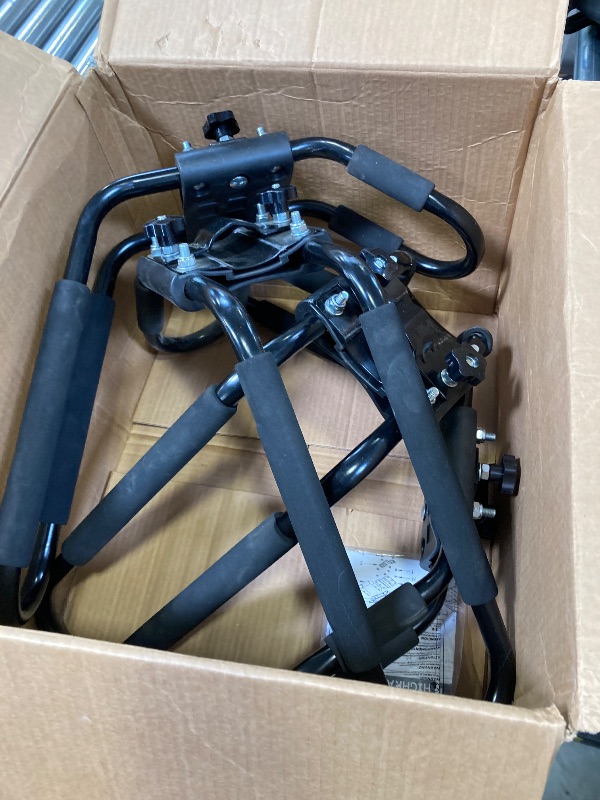 Photo 1 of HIGHRAZON Kayak Roof Rack, 2 Pair J-Bar Roof Rack with 4 Ropes. Heavy Duty Kayak Roof Carrier for Your Canoe SUV and Trucks