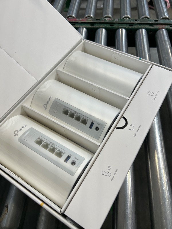 Photo 1 of TP-Link Deco 7 Pro BE63 Tri-Band WiFi 7 BE10000 Whole Home Mesh System - 6-Stream 10 Gbps, 4x2.5G Ports Wired Backhaul, 4X Smart Internal Antennas, VPN, HomeShield, Free Expert Support (3-Pack)