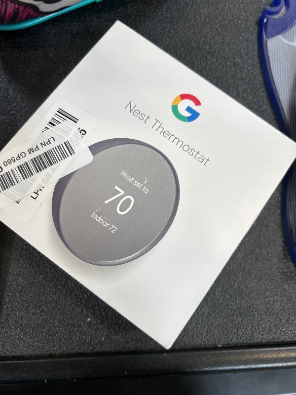 Photo 1 of Google Nest Thermostat - Smart Thermostat for Home - Programmable Wifi Thermostat - Charcoal