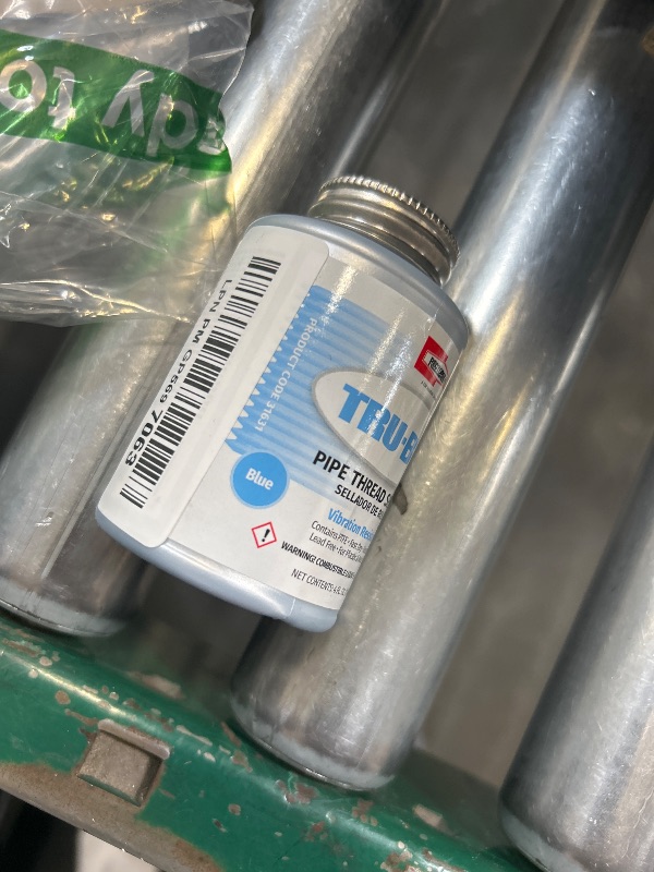 Photo 1 of RectorSeal Tru-Blu 31631 Pipe Thread Sealant, Fast-Dry, PTFE Enriched, Plumbing, Designed for high Vibration environments and Thermal Expansion/Contraction, 1/4 Pint