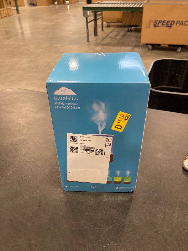 Photo 1 of BlueHills Premium 4000 ml XL Essential Oil Diffuser 4L 4 Liter 70 Hour Run Humidifier Aromatherapy 1 Gallon Big Capacity High Mist Output for Extra Large Room Home Mood Lights Dark Wood Grain E402