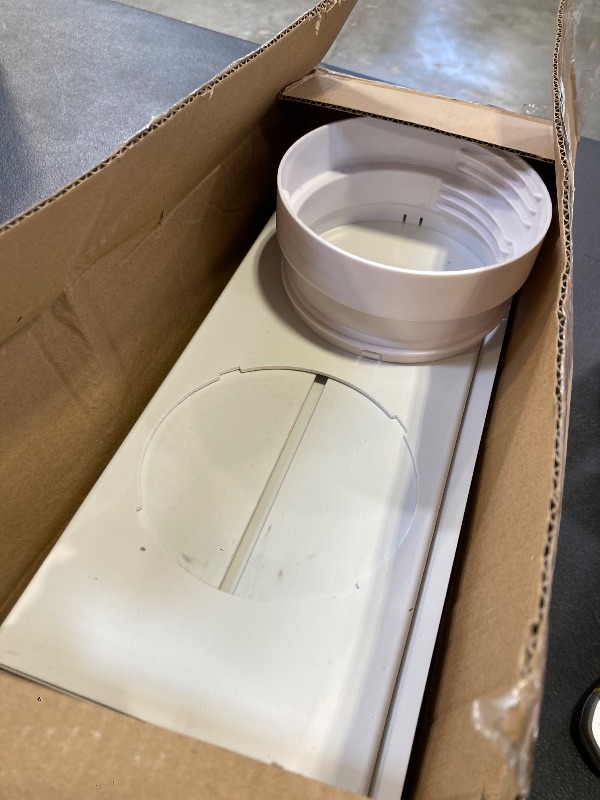 Photo 1 of JEACENT Portable Air Conditioner Sliding Door AC Vent Kit, Universal Adjustable PVC Balcony Seal Kit Plates Up to 90 Inches, for 5.1" and 5.9" Diameter Portable AC Exhaust Hose