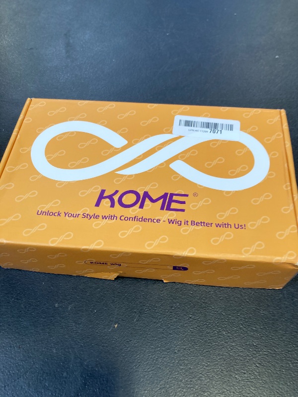 Photo 1 of KOME Brown Synthetic Lace Front Wig,Beginner Friendly Wigs T Part Glueless Long Curly Wavy Wigs With Bangs for Women Cosplay Daily Use 28IN(#233)
