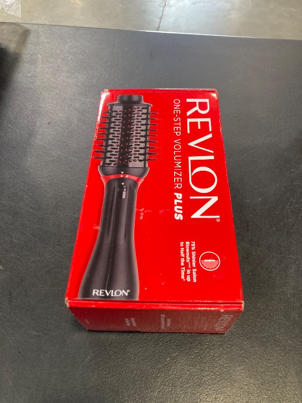 Photo 1 of REVLON One Step Volumizer Plus Hair Dryer and Styler | More Volume, Less Damage, and More Styling Control for Easy and Fast Salon-Style Blowouts, Plus Travel Friendly (Black)