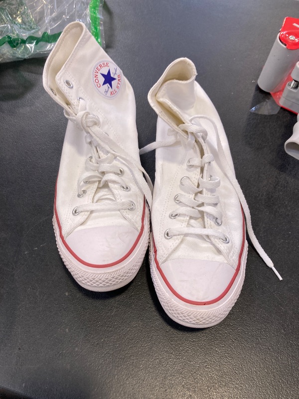 Photo 1 of Converse Unisex Adult Chuck Taylor All Star High Top, Optical White, 12.5 Womens/10.5 Mens