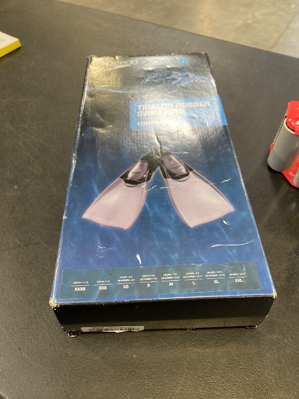 Photo 1 of Speedo Unisex-Adult Swim Training Fins Rubber Long Blade