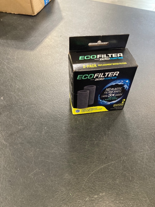 Photo 1 of EcoFilter Replacement Filter by ZeroWater, No Plastic Shell, Reduces Chlorine Smell and Taste - 2 pack