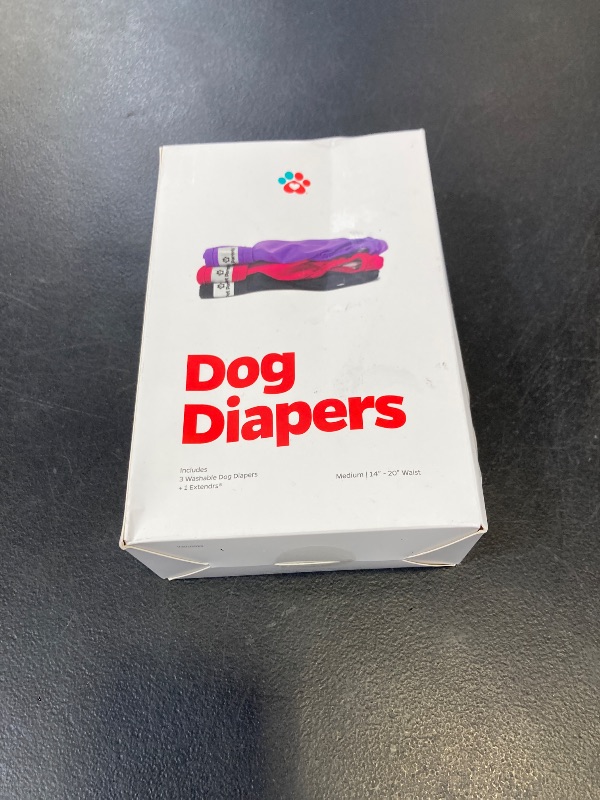 Photo 1 of Pet Parents® Washable Dog Diapers (3pack) + Extendrs® of Durable Doggie Diapers, Premium Dog Diapers Female (Medium, Princess)