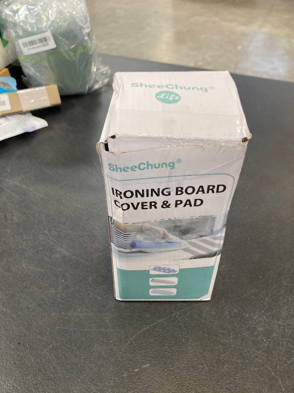 Photo 1 of SheeChung 12.5 x 32 Inch Small Ironing Board Cover and Pad,Cotton Cover & Extra Thick Padding,Resists Scorching and Staining,Elastic Cord,Fits Small Mini Table top Ironing Board (Board not Included)