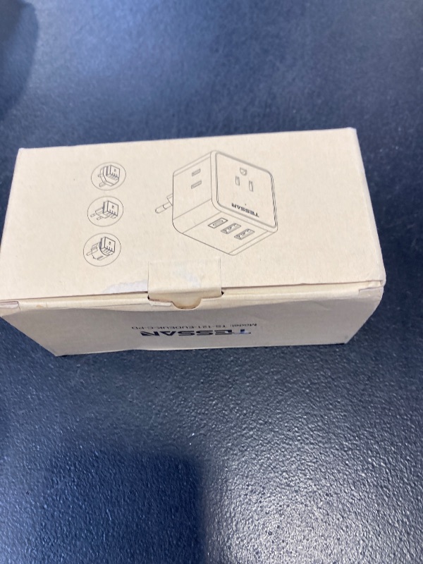 Photo 1 of TESSAN European UK Travel Plug Adapter Kit, Universal Detachable Travel Adapter with 3 USB (1 PD 20W) and 3 AC Outlets, Type C G E F Europe Ireland Power Adaptor, US to EU Italy France Greece Spain