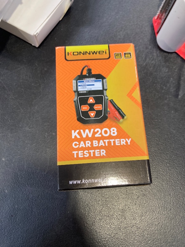 Photo 1 of KONNWEI KW208 12V Car Battery Tester, Battery Load Tester Automotive 12V Alternator Starter Tester Digital Auto Battery Analyzer Charging Cranking System Tester for Car Truck Marine Motorcycle Boat