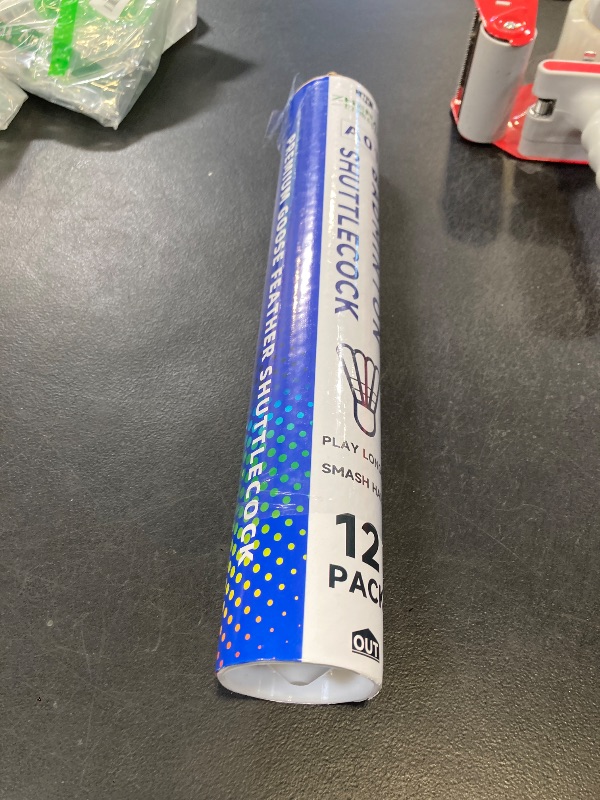Photo 1 of ZHENAN Goose Feather Badminton Shuttlecocks,12 Pack Feather Badminton Birdies-Hight Speed Training Birdie Ball for Indoor and Outdoor Matches,Highly Stable & Durable Shuttle Balls