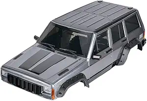 Photo 1 of RC Car Hard Body Shell Kit,313mm Wheelbase Cherokee Body Car Shell for 1/10 RC Crawler Axial SCX10 & SCX10 II 90046 90047 TRX4 Kit (Grey)