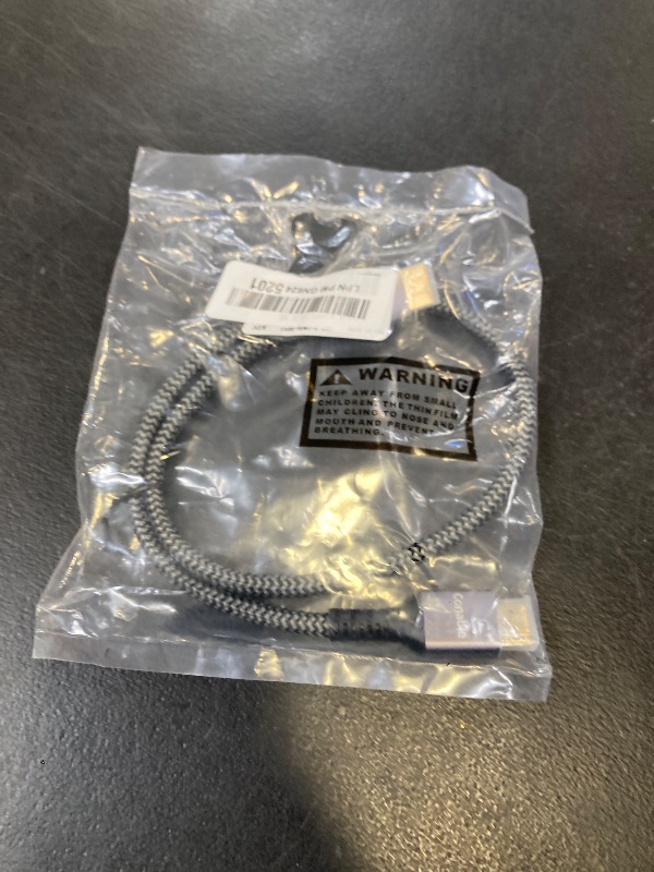Photo 1 of 8K HDMI 2.1 Cable 2 FT, Real Certified 48Gbps Ultra High Speed HDMI® Cable, Braided Cord, Supports 10K 8K@60Hz 4K@120Hz, eARC, HDR 10, HDCP 2.2&2.3, Compatible with TV PS5 X-box Projector Monitor