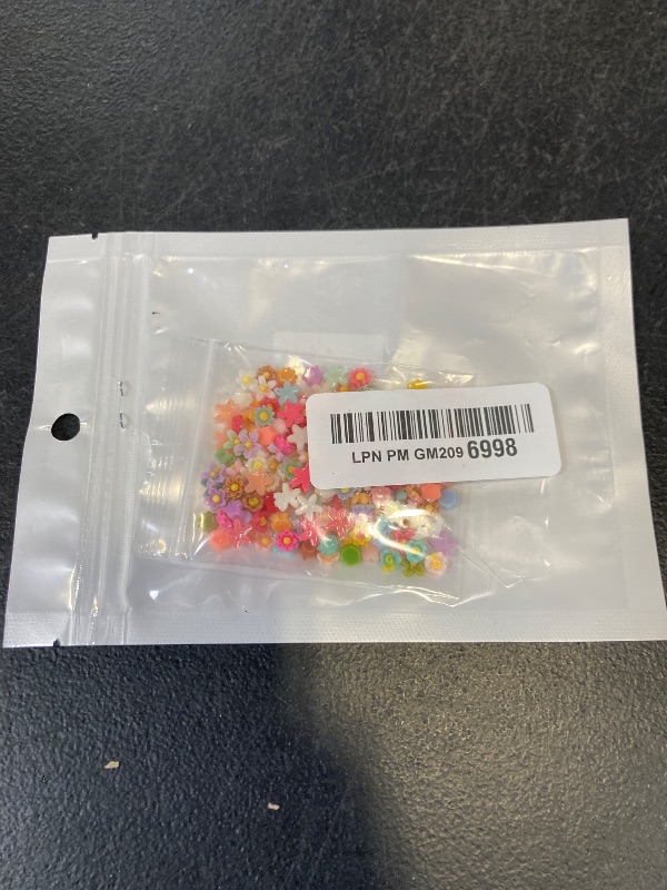 Photo 1 of Incinkod 200 Pcs Mini Resin Flower Daisy Charm, 5 Styles Flatback Cabochons No Hole Flower Beads, Cute Daisy Embellishment Phone Charm for Jewelry Making DIY Crafts Decoration - Mixed Color