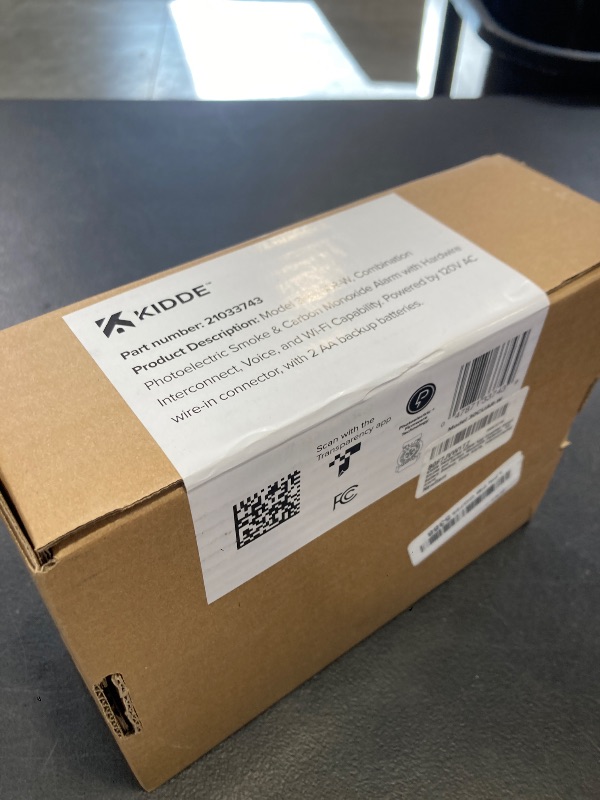 Photo 1 of Kidde Hardwired Kidde App Enabled Smart Smoke and Carbon Monoxide Detector, AA Battery Backup, Voice Alerts, Interconnected Alarm