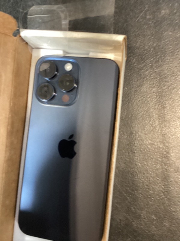 Photo 1 of Apple iPhone 15 Pro Max, Blue Titanium - Unlocked (Renewed)