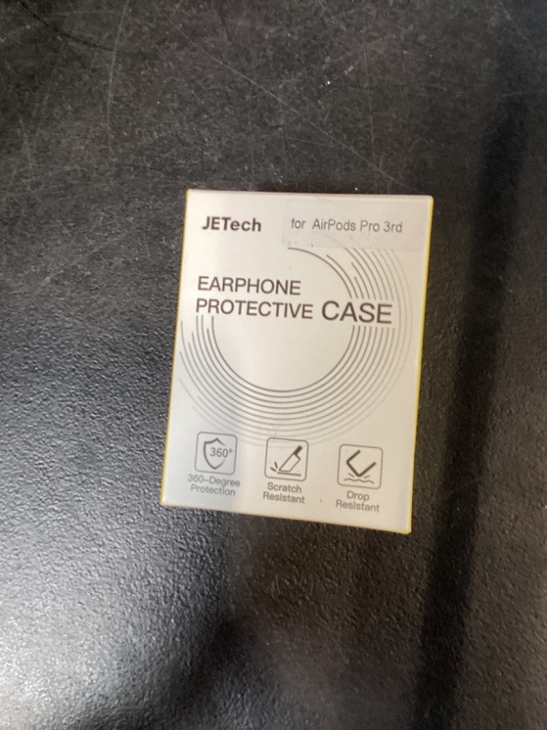 Photo 1 of JETech Clear Case Cover for AirPods Pro 3 (2025) with Keychain, Highly Transparent Soft TPU, Shockproof Protective (Clear Black)