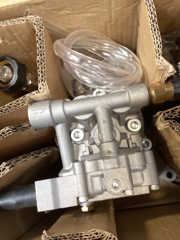 Photo 1 of Tool Daily Vertical Pressure Washer Pump, Upgraded 7/8” Shaft Replacement Pump for Power Washer, Compatible with Troy Bilt, Craftsman, Briggs & Stratton, Karcher, Front Side, 2400-2800 PSI, 2.3 GPM