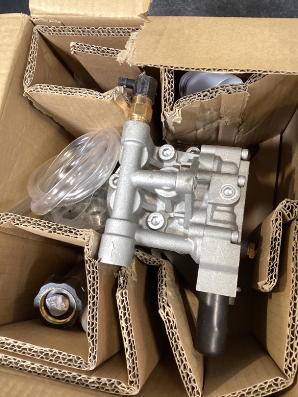 Photo 1 of Tool Daily Vertical Pressure Washer Pump, Upgraded 7/8” Shaft Replacement Pump for Power Washer, Compatible with Troy Bilt, Craftsman, Briggs & Stratton, Karcher, Front Side, 2400-2800 PSI, 2.3 GPM