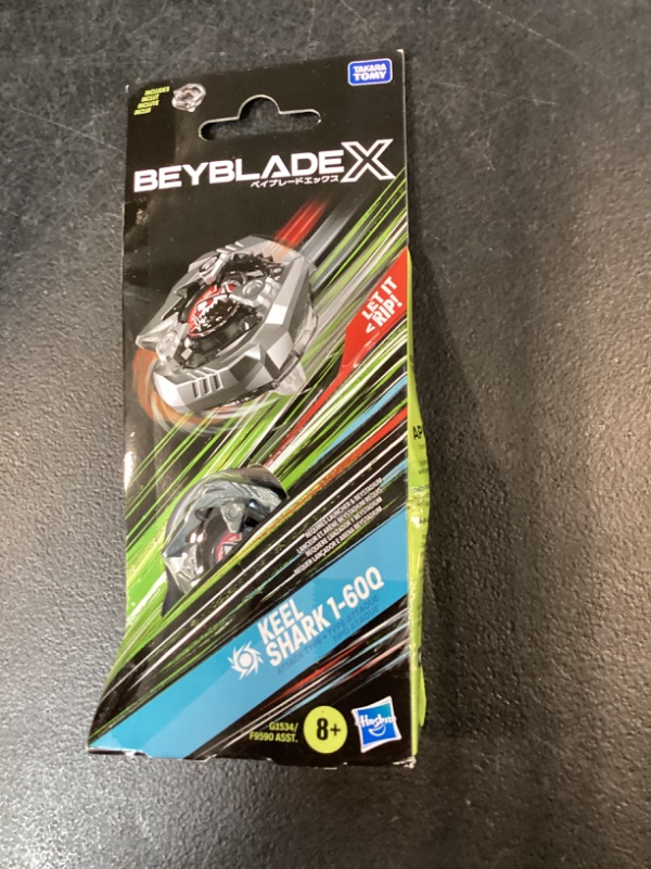 Photo 1 of Beyblade X Keel Shark 1-60Q Booster Pack Set with Attack Type Top; Authentic Takara Tomy Battle Tops Games/Toys for Boys and Girls 8+