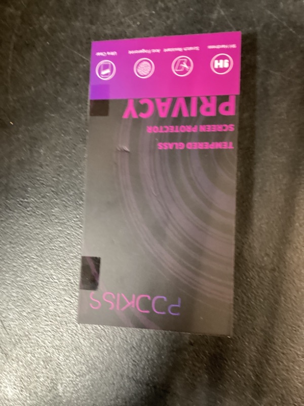 Photo 1 of PDDKISS Compatible for iPhone 17 Pro Privacy Screen Protector 6.3 Inch, Pink Gradient Anti Spy Anti Blue Light HD Tempered Glass Easy Installation