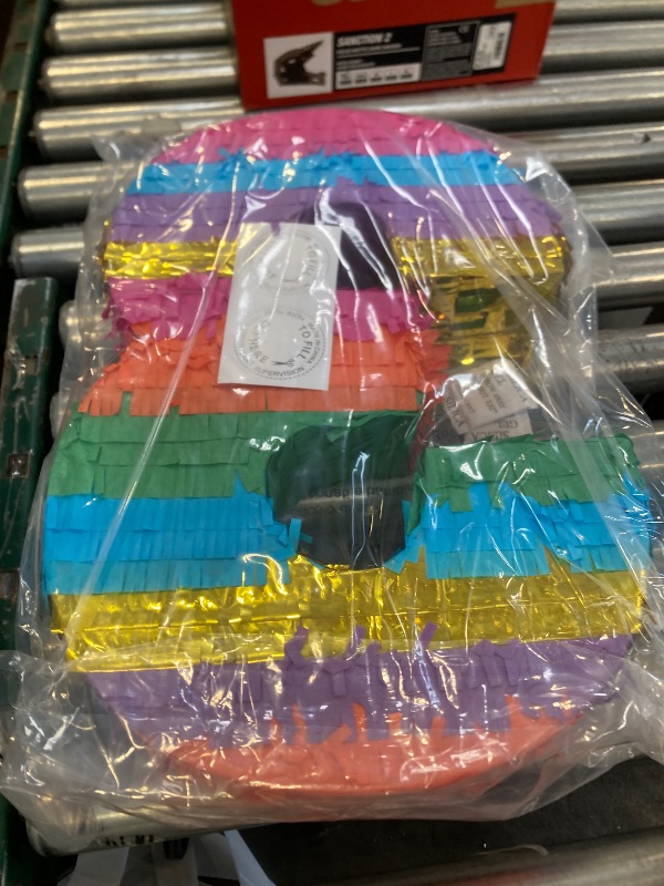 Photo 1 of BLUE PANDA Number 3 Pinata - Vibrant Rainbow Pinata for 3rd Birthday Party Decor - Easy Fill Design For Kid Birthday Decor - 11.4x16.5x3 In, Multicolored