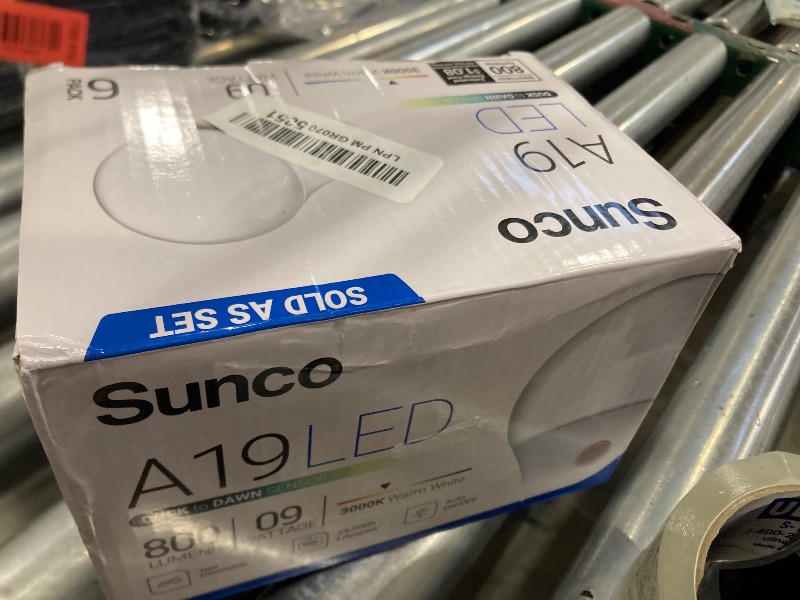 View 2 of Sunco 6 Pack Dusk to Dawn Light Bulbs Outdoor A19, Photocell Automatic for Exterior Lighting, 800 LM, 9W (60W Eqv.), 3000K Warm White, Auto On/Off Sensor, IP65 Rated UL