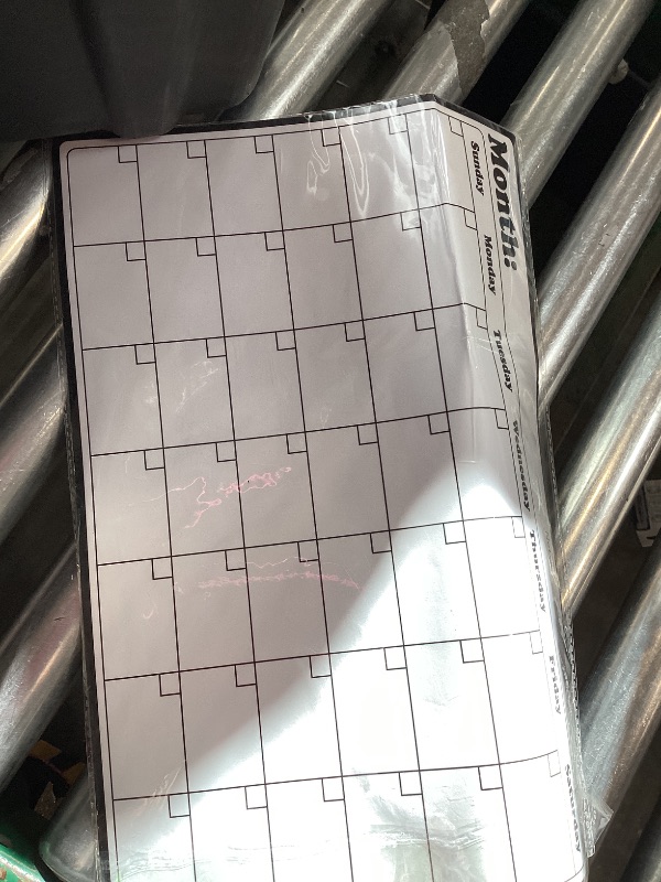 Photo 1 of Fridge Calendar Magnetic Dry Erase Whiteboard Calendar for Refrigerator Planners 16.9 Inches X 11.8 Inches