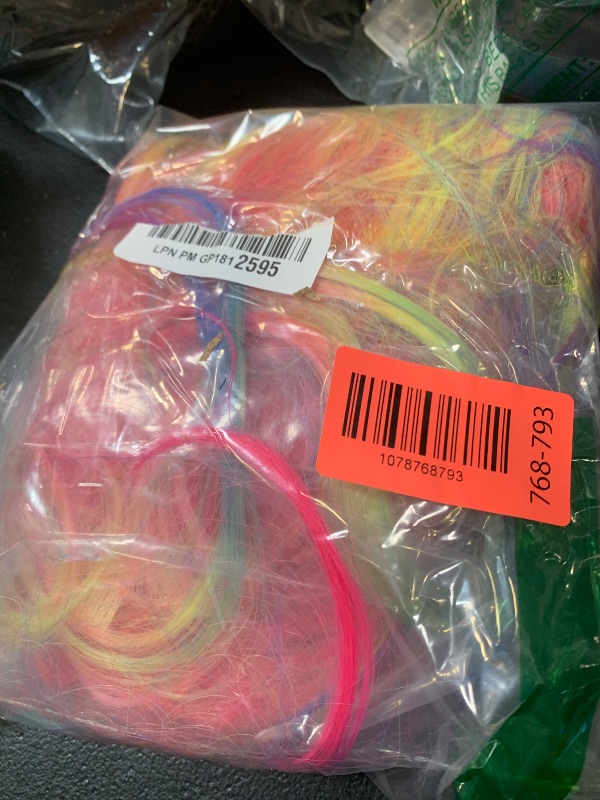 Photo 1 of PATTNIUM Child Kids Colorful Wigs Long Curly Wavy Multicolor Wig for Girls Kids Rainbow Wig Colored Synthetic Cosplay Party Halloween Wigs(Colorful)