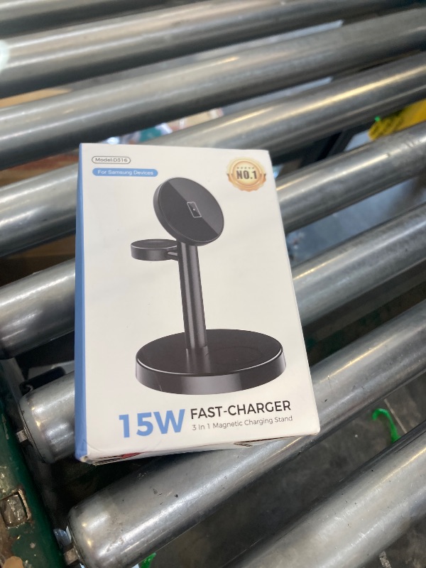 Photo 1 of Magnetic Wireless Charger for Samsung, 3 in 1 Super Fast Charging Station Compatible with MagSafe, Phone Charger Stand for Samsung Galaxy S26 Ultra S25 Z Fold/Flip 7, Watch Ultra 8 7 6, Buds 4/3 Pro