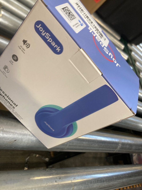 View 2 of JoySpark Kids Bluetooth Headphones, Lightweight Wireless Headphones for Kids, 85/94dB Volume Limited, 60 Hours Playtime, Bluetooth 5.3, Over-Ear Toddler Headsets with Built-in Mic-Blue