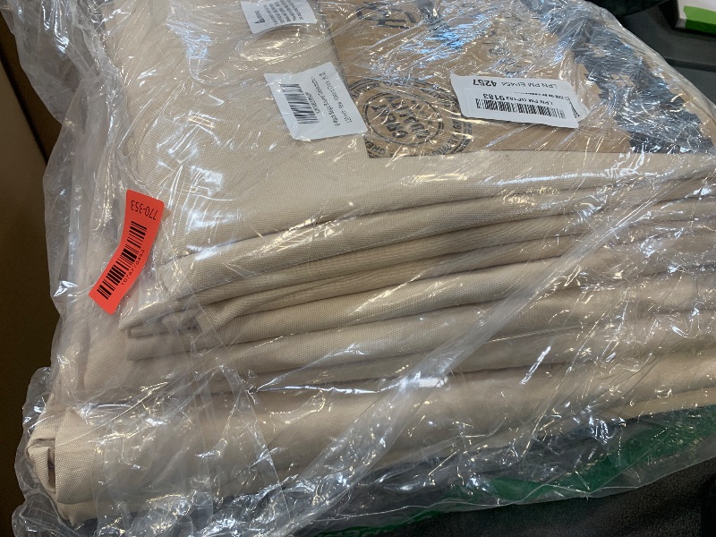 Photo 1 of BRILLMAX 6 Pack Beige Round Tablecloths 120 Inch for 60” Tables - 150 GSM Polyester Fabric, Floor Length Drop, Water, Stain & Wrinkle Resistant Cloth Cover for Wedding Reception Banquet Dining