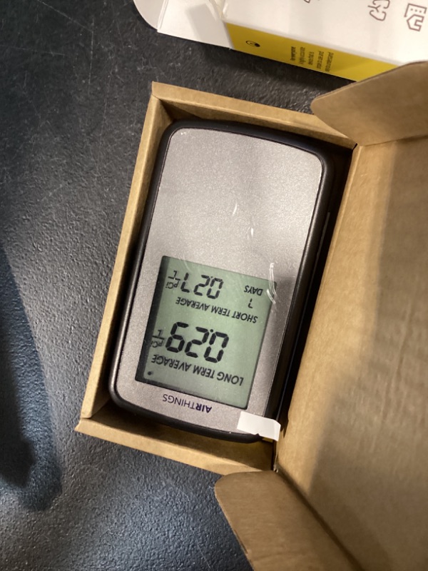 Photo 1 of Airthings Corentium Home Radon Detector 223 Portable, Lightweight, Easy-to-Use, (3) AAA Battery Operated, USA Version, pCi/L