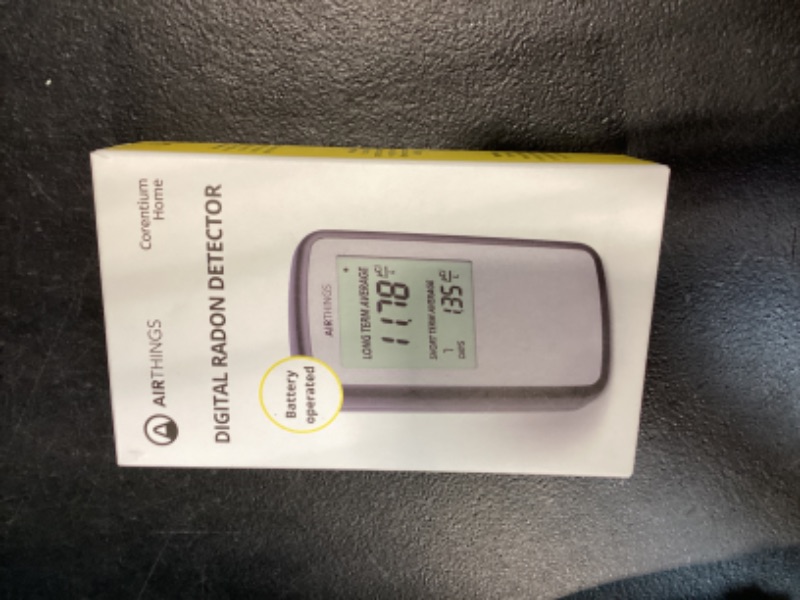 Photo 1 of Airthings Corentium Home Radon Detector 223 Portable, Lightweight, Easy-to-Use, (3) AAA Battery Operated, USA Version, pCi/L
