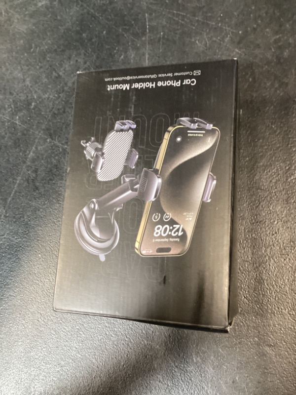 Photo 1 of Qifutan Car Phone Holder Mount Phone Mount for Car Windshield Dashboard Air Vent Universal Hands Free Automobile Cell Phone Holder Fit for iPhone Smartphone Camera Mounts